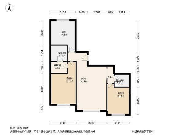 保利中央公园户型图