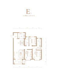 鸿昇·燕园3室2厅1厨2卫建面136.00㎡