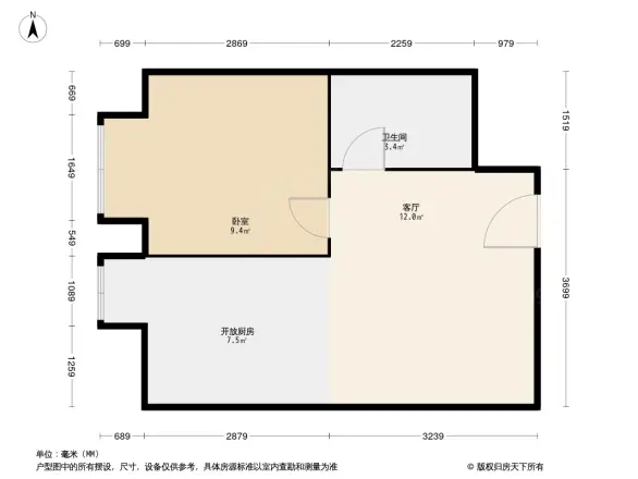 美利山户型图