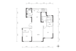 泰丰七号2室2厅1厨2卫建面126.00㎡