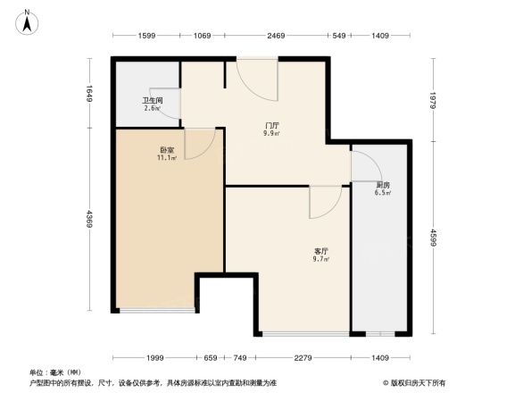 鸿坤理想城曦望山户型图