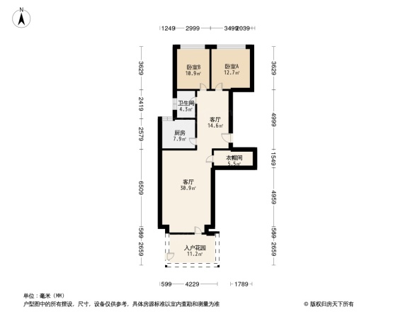 北京太阳公元户型图图片