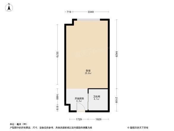 首开熙悦睿府书香户型图