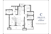 120平C3室2厅2厅