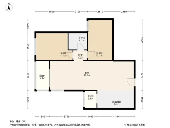 望京花园东区户型图