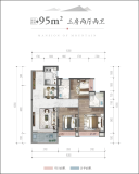 美的·樾山府1栋04户型约95㎡