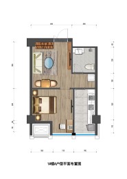 金昌吉第1室1厅1厨1卫建面60.76㎡