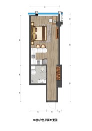 金昌吉第1室1厅1厨1卫建面50.01㎡