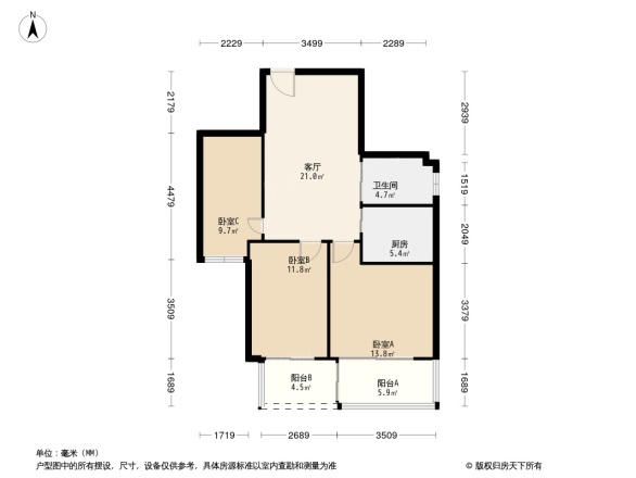 书香景苑户型图