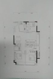 富力·总部基地3室2厅1厨1卫建面92.00㎡