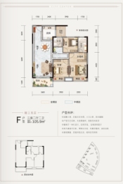 力拓·幸福里3室2厅1厨2卫建面105.00㎡