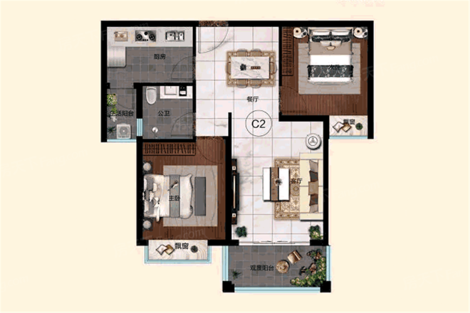 菏建海景湾户型图