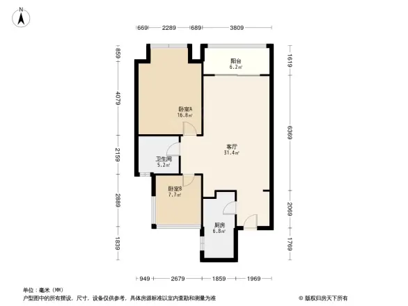 招商依山郡户型图
