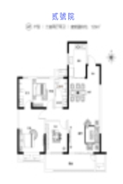 万基城3室2厅1厨2卫建面129.00㎡