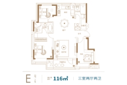 和山·步云谷3室2厅1厨2卫建面116.00㎡