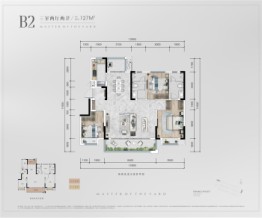 弘阳合园3室2厅1厨2卫建面127.00㎡