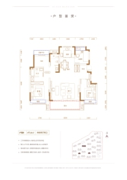 锦天·禧悦华府4室2厅1厨2卫建面130.0㎡