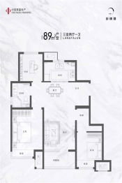 中信泰富琅琊郡3室2厅1厨1卫建面89.00㎡