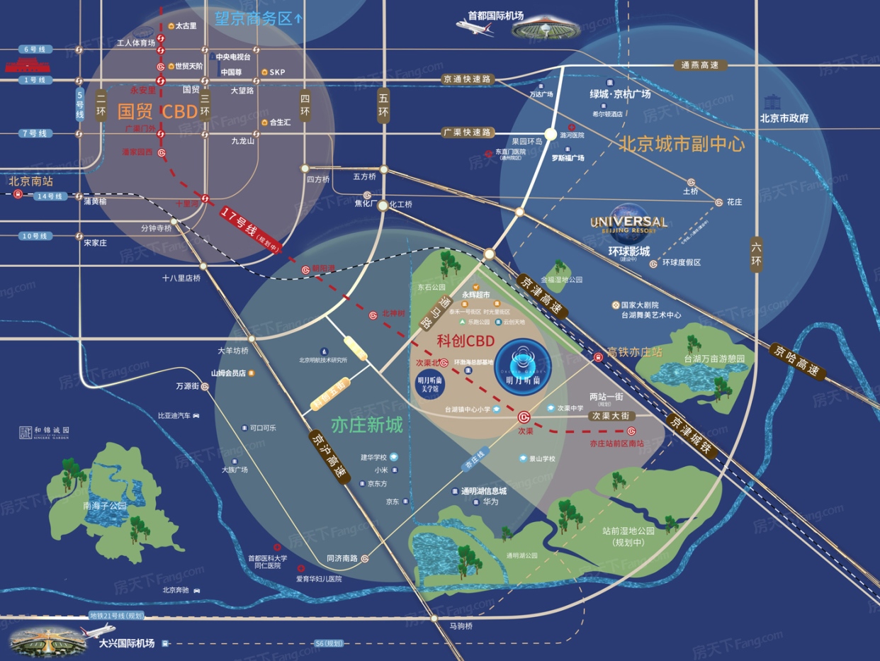 绿城·明月听蘭交通图