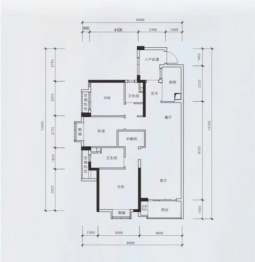 实地常春藤3室2厅1厨2卫建面112.00㎡