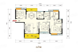 公园二号3室2厅1厨1卫建面138.45㎡