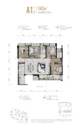 天府菁萃里（人才住房）4室2厅1厨2卫建面142.00㎡