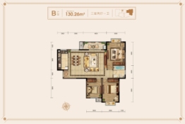 黄州一品（天秀府）3室2厅1厨1卫建面130.26㎡