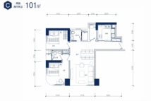 中交国际邮轮广场2栋建面101平C户型