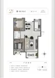 金海滨河城14号楼D`户型