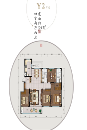 金港华府4室2厅1厨2卫建面158.0㎡