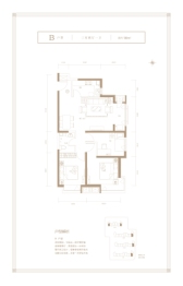 晨煜·唐槐园三期3室2厅1厨1卫建面98.00㎡