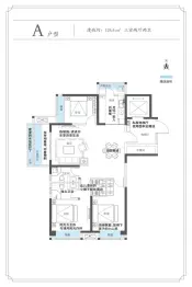 东辉·理想城3室2厅1厨2卫建面125.40㎡