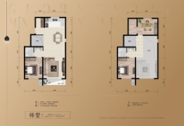 万丽御府3室2厅1厨2卫建面142.00㎡