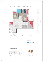 广大城3室2厅1厨1卫建面99.40㎡