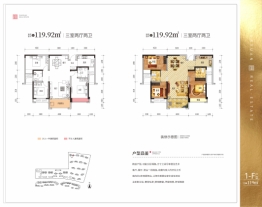 天元御城3室2厅1厨2卫建面119.92㎡