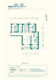秀水名邸3室2厅1厨2卫建面96.3㎡