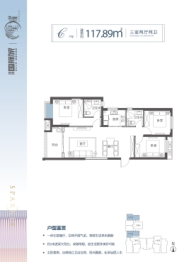 顶琇国际城·星耀3室2厅1厨2卫建面117.89㎡