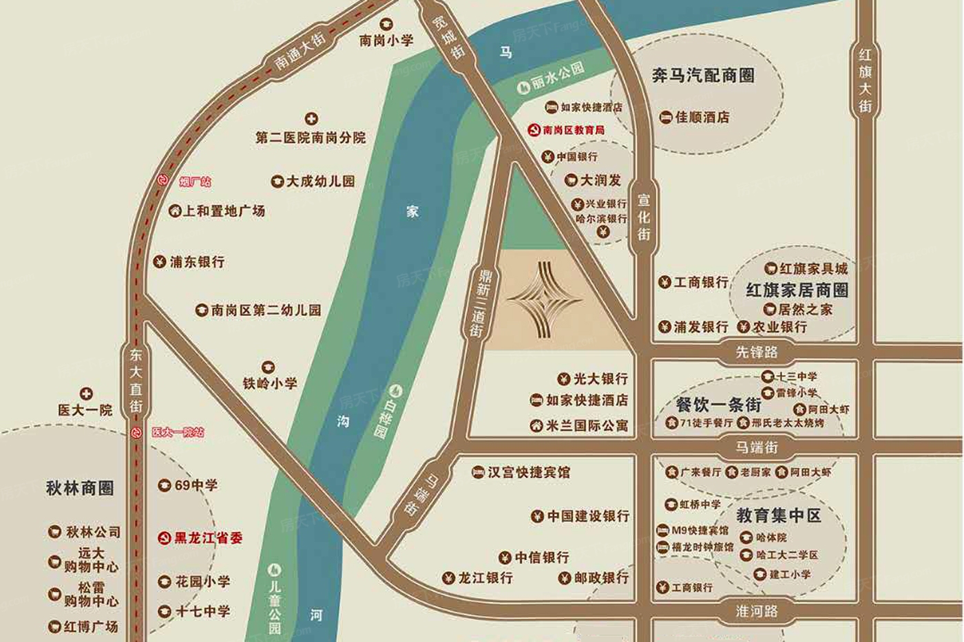 万辰星公馆交通图