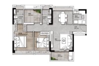 1栋建面99平04户型