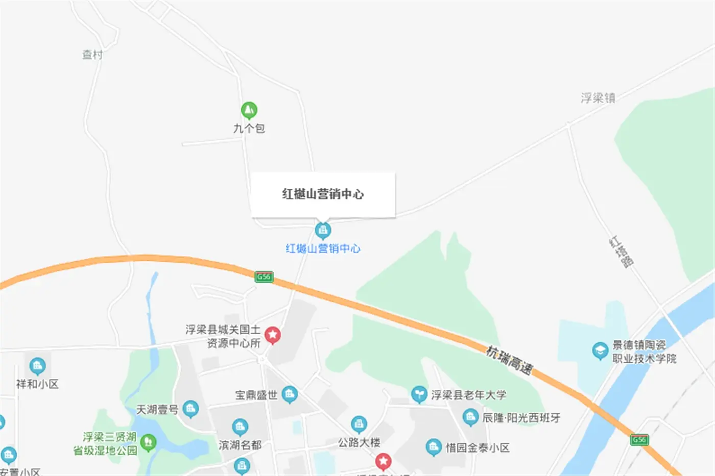 泽丰红樾山交通图