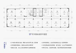 华建1街区写字楼建面61.00㎡