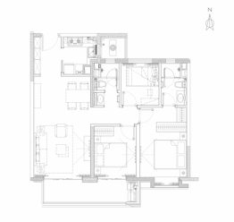 国润当代境ΜΟΜΛ3室2厅1厨2卫建面106.00㎡