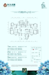 黄石恒大名都1室1厅1厨1卫建面41.61㎡