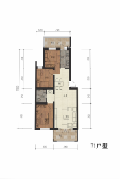 合启·兴隆苑3室2厅1厨1卫建面106.69㎡