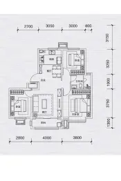 假日壹号3室2厅1厨1卫建面108.00㎡