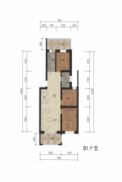 合启·兴隆苑3室2厅1厨1卫建面104.62㎡