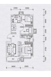 假日壹号3室2厅1厨1卫建面98.00㎡