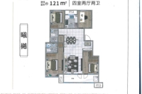 121平4室2厅2卫