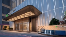 未来云环球中心温德姆花园酒店一层雨棚效果角度二