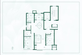 中梁新嘉拾光悦3室2厅1厨2卫建面129.00㎡